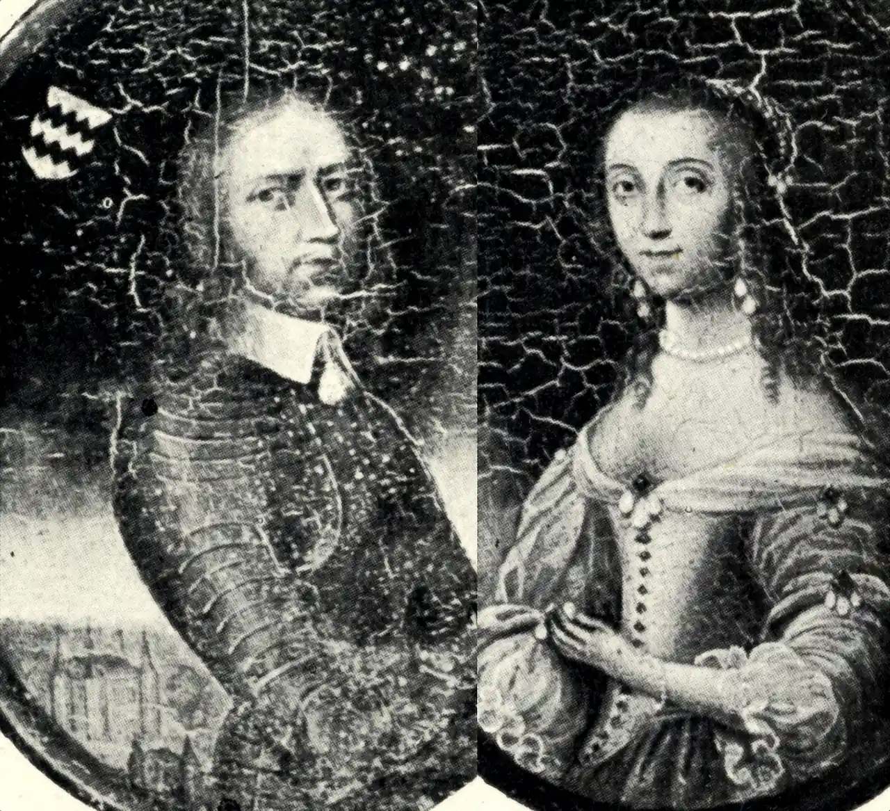 1650 - Portret van Gerard van Reede van Nederhorst (1624-1670) en zijn vrouw Anna Elisabeth van Lockhorst. Archiefnr X39837-106160 Bron Utrechts archief